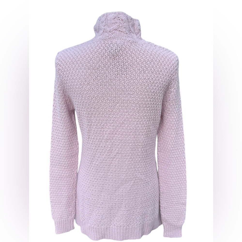 Lauren Ralph Lauren Sweater Mock Turtleneck Cable Knit Tunic Womens Size Medium - Picture 4 of 10